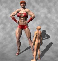 muscle woman